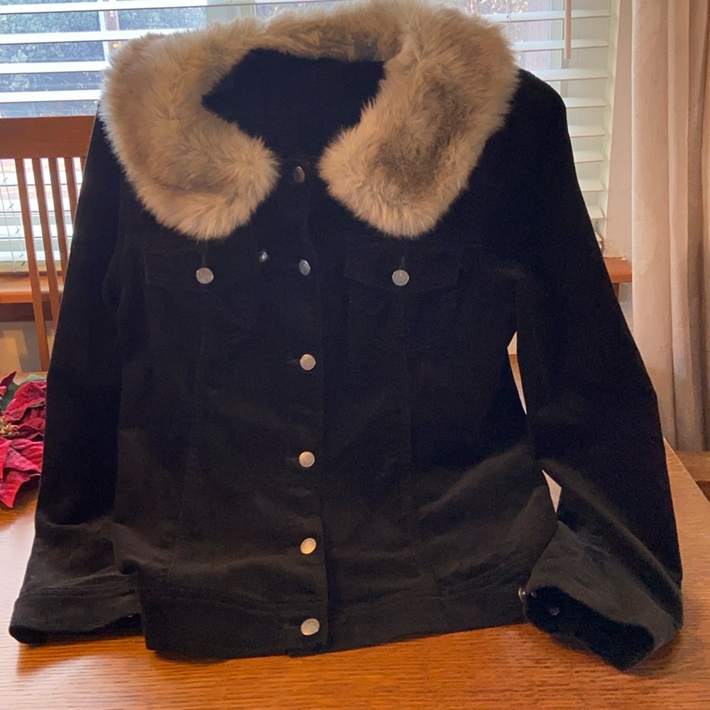 BANDOLINOBLU EUC Black Corduroy Jacket Large